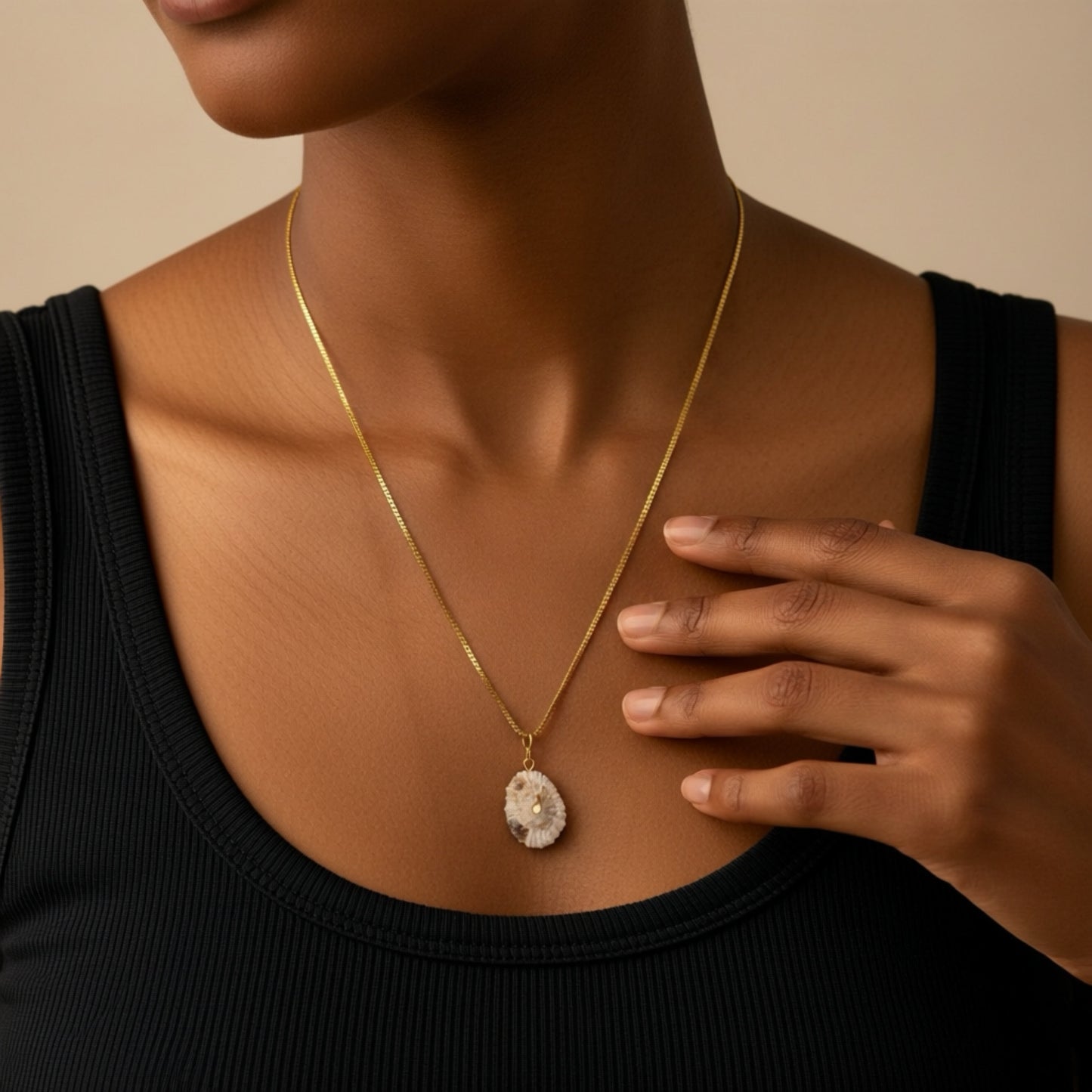 Seashell Drop Necklace