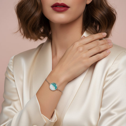 Adjustable Silver Sand Bracelet