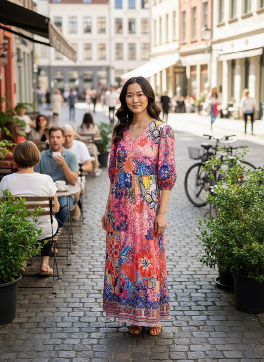 Viscose Silk Maxi Dress