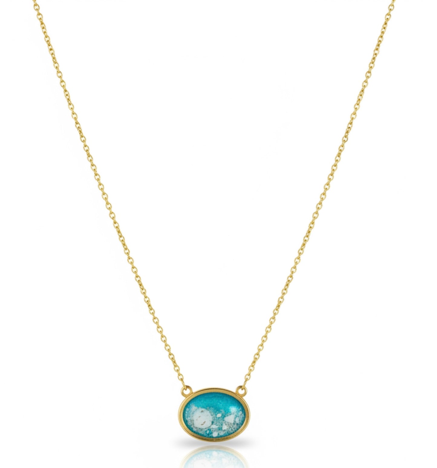 Oval Sand & Shell Necklace