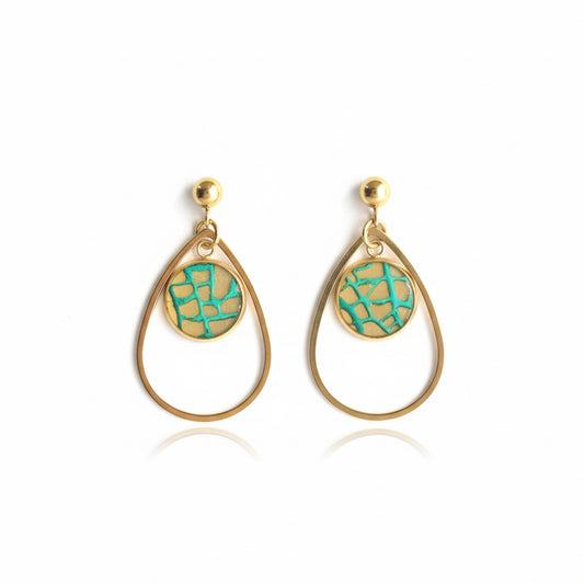 Sea Fan Large Teardrop Earring