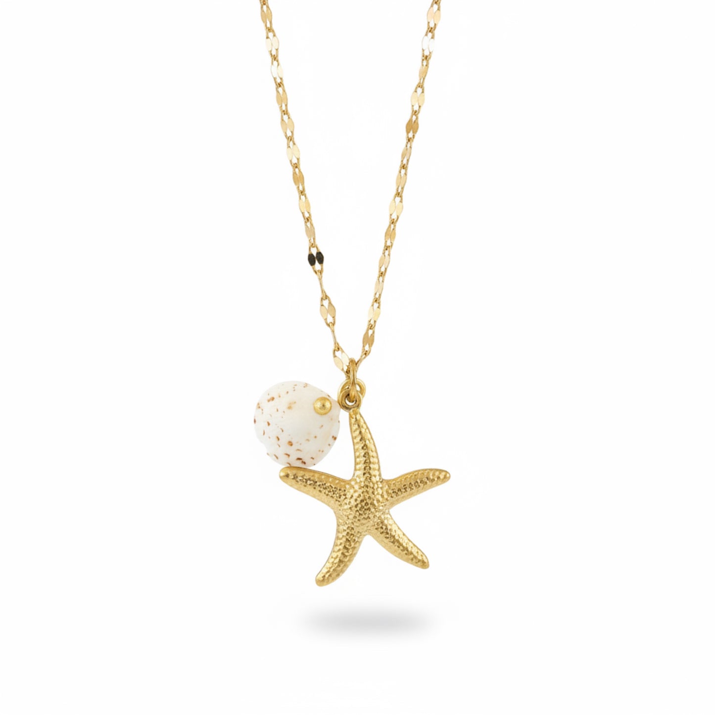 Seashell and Starfish Necklace