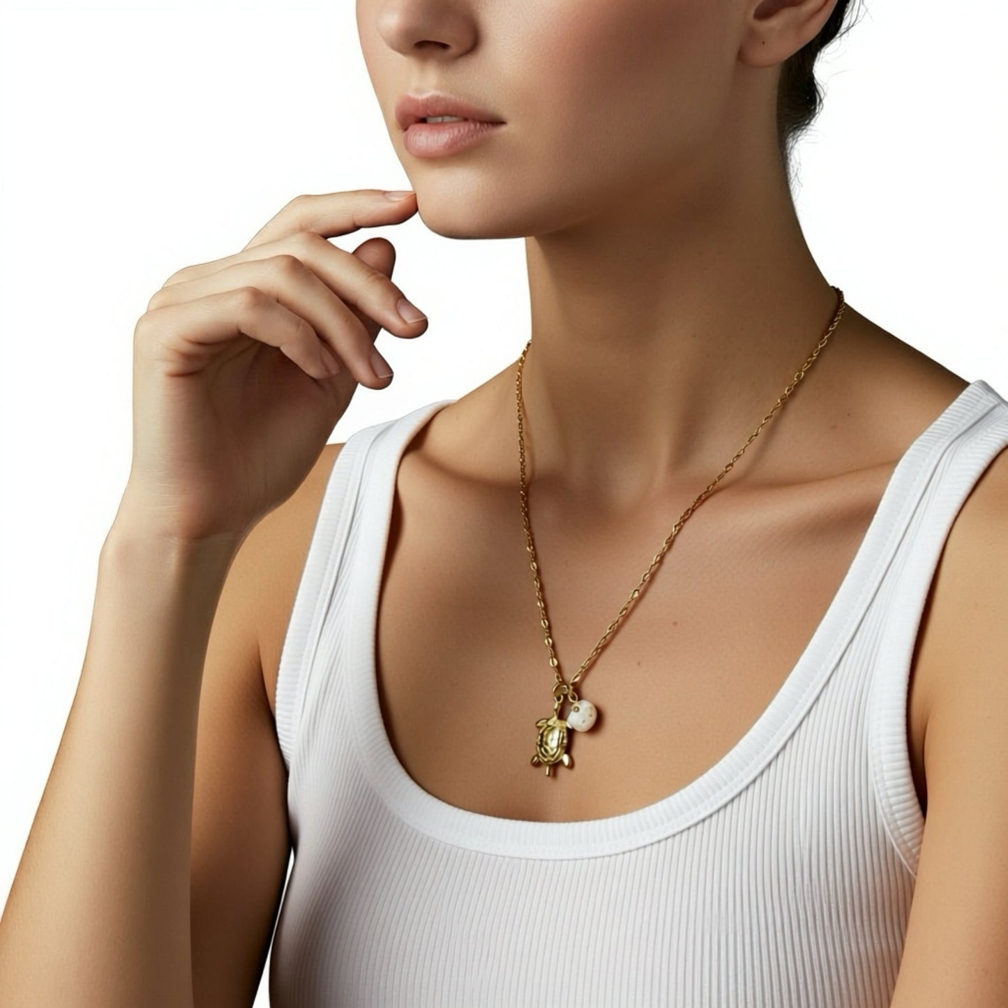 Seashell and Turtle Necklace
