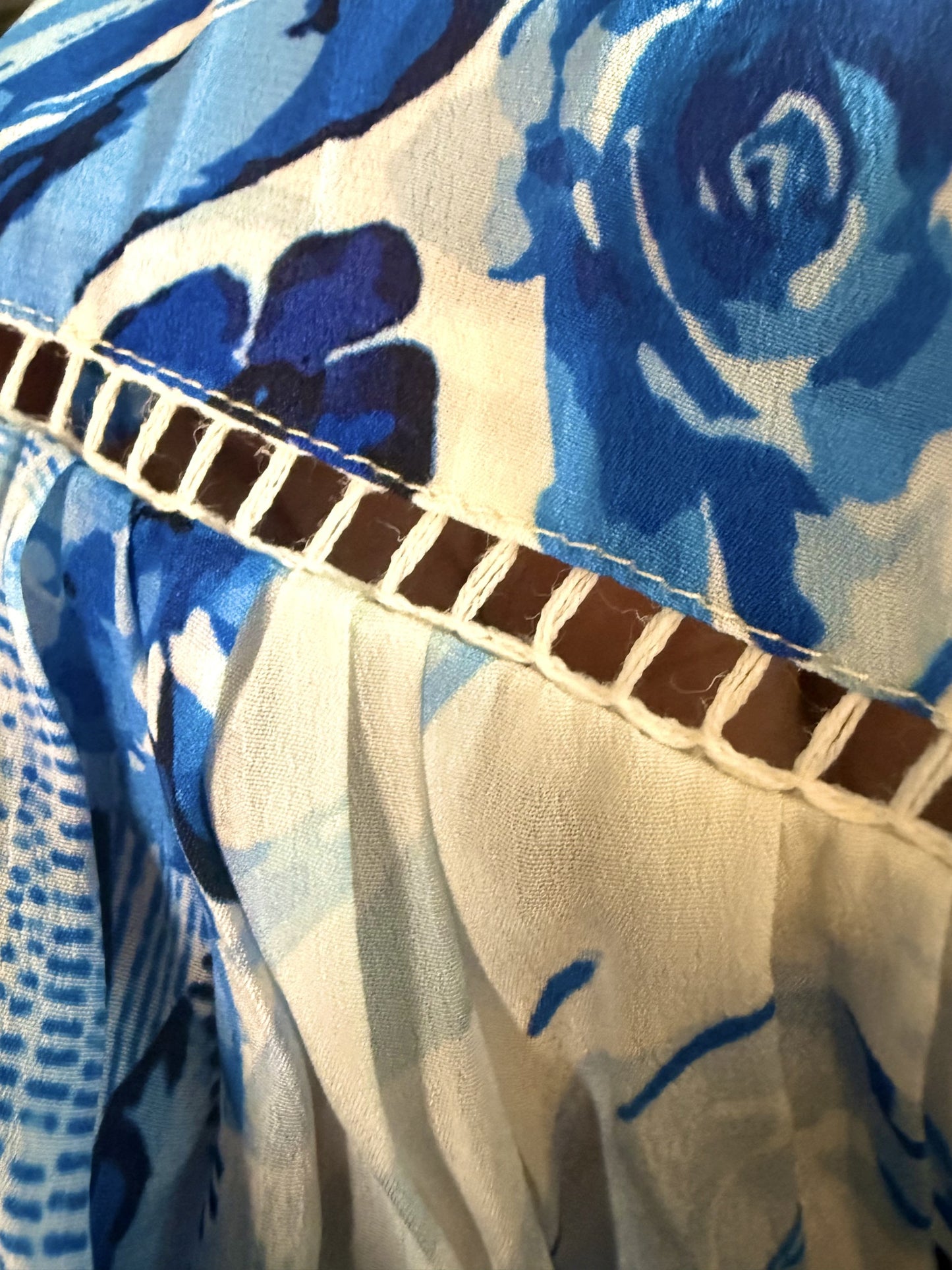 Sheer Viscose Silk Off-The-Shoulder Tunic